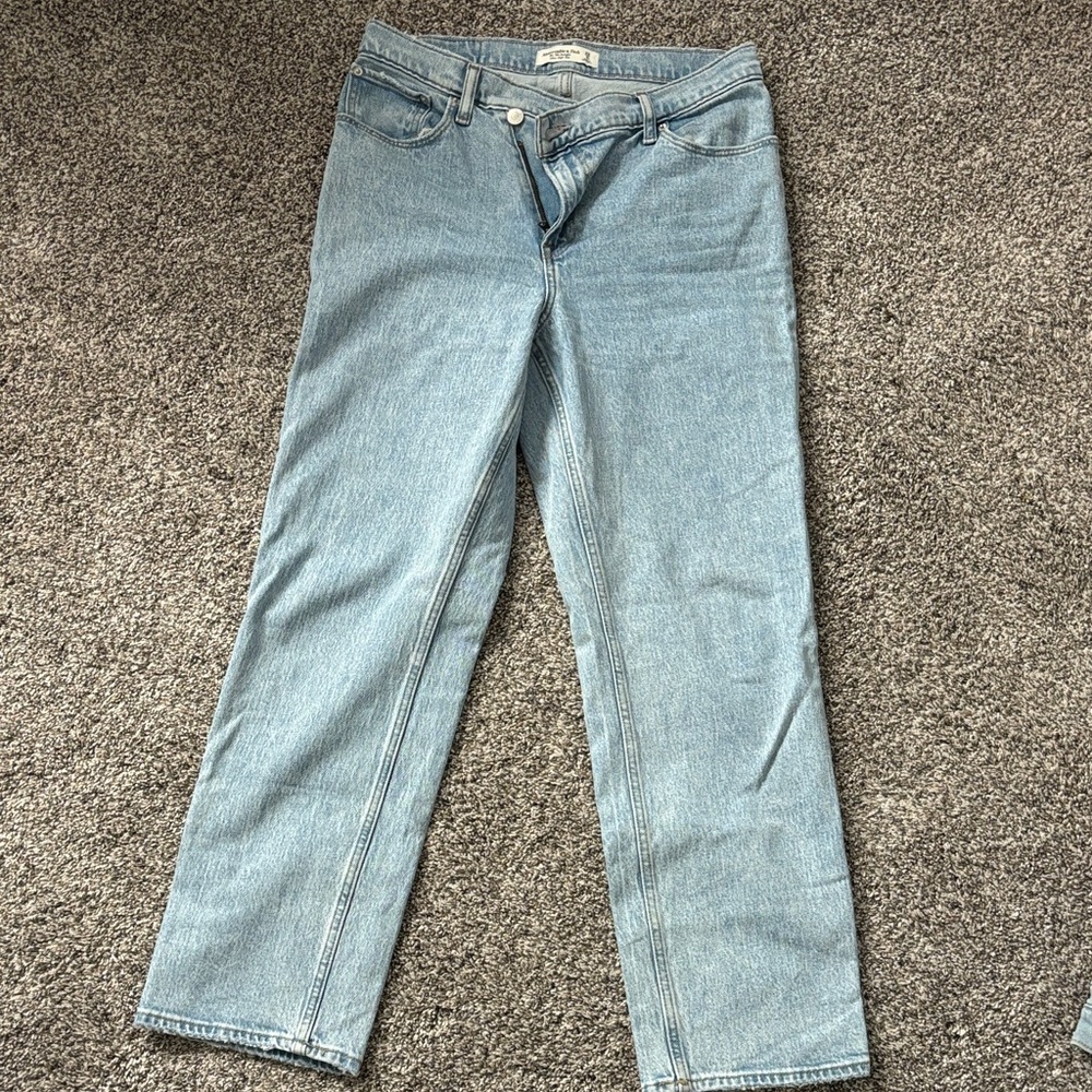 Abercrombie & Fitch Light Blue Straight Leg Jeans